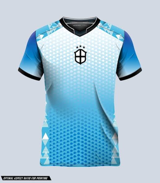 Mockup digital de camiseta deportiva celeste